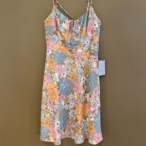NWT Wayf floral mini dress